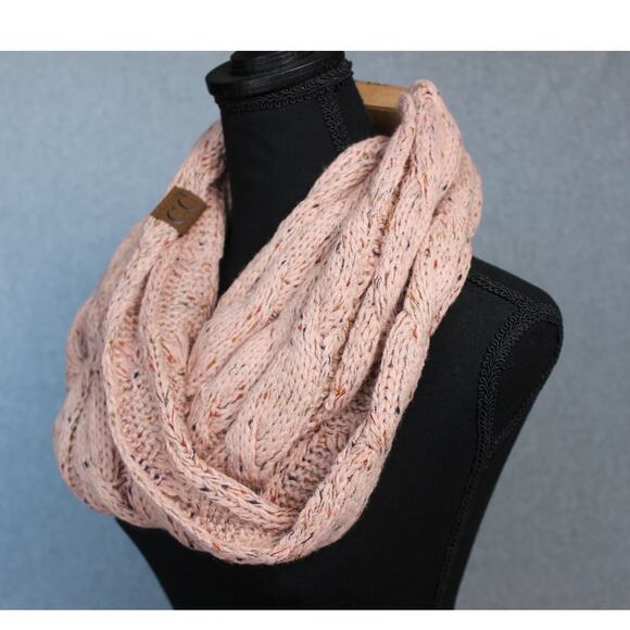 C.C. Flecked Infinity Scarf Indi Pink NWT‎ - Picture 2 of 4